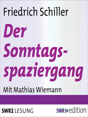 cover image of Der Sonntagsspaziergang (Elegie)